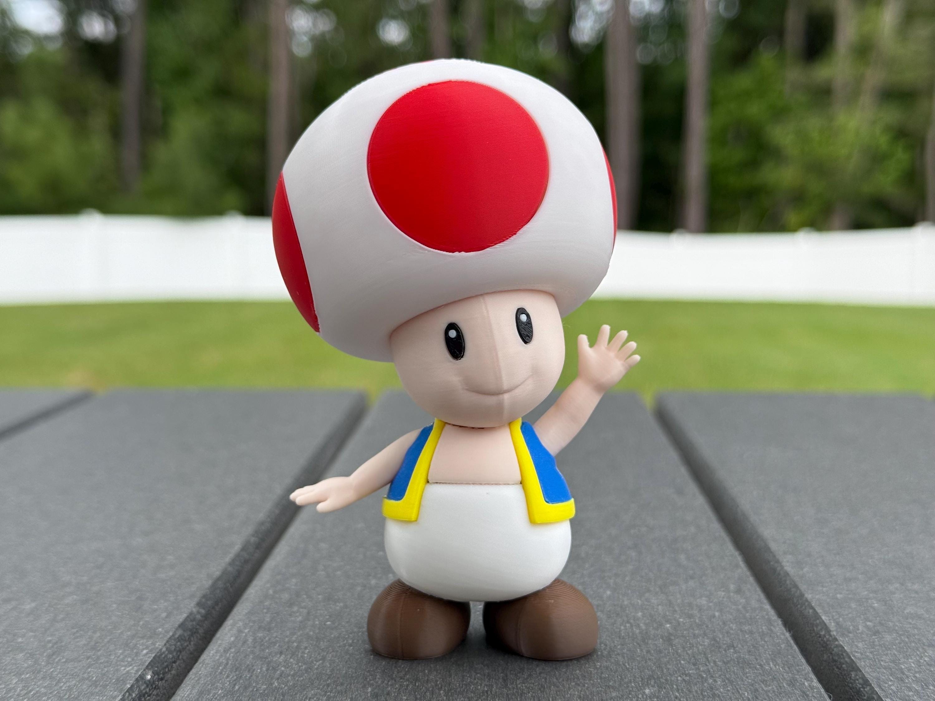 Super Mario Toad - Desk Art, Gamer Decor, Retro Collectable, Birthday ...