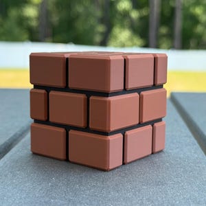 Super Mario Brick Block - Schreibtisch Kunst, Gamer Dekor, Retro Sammlerstück, Geburtstagsgeschenk