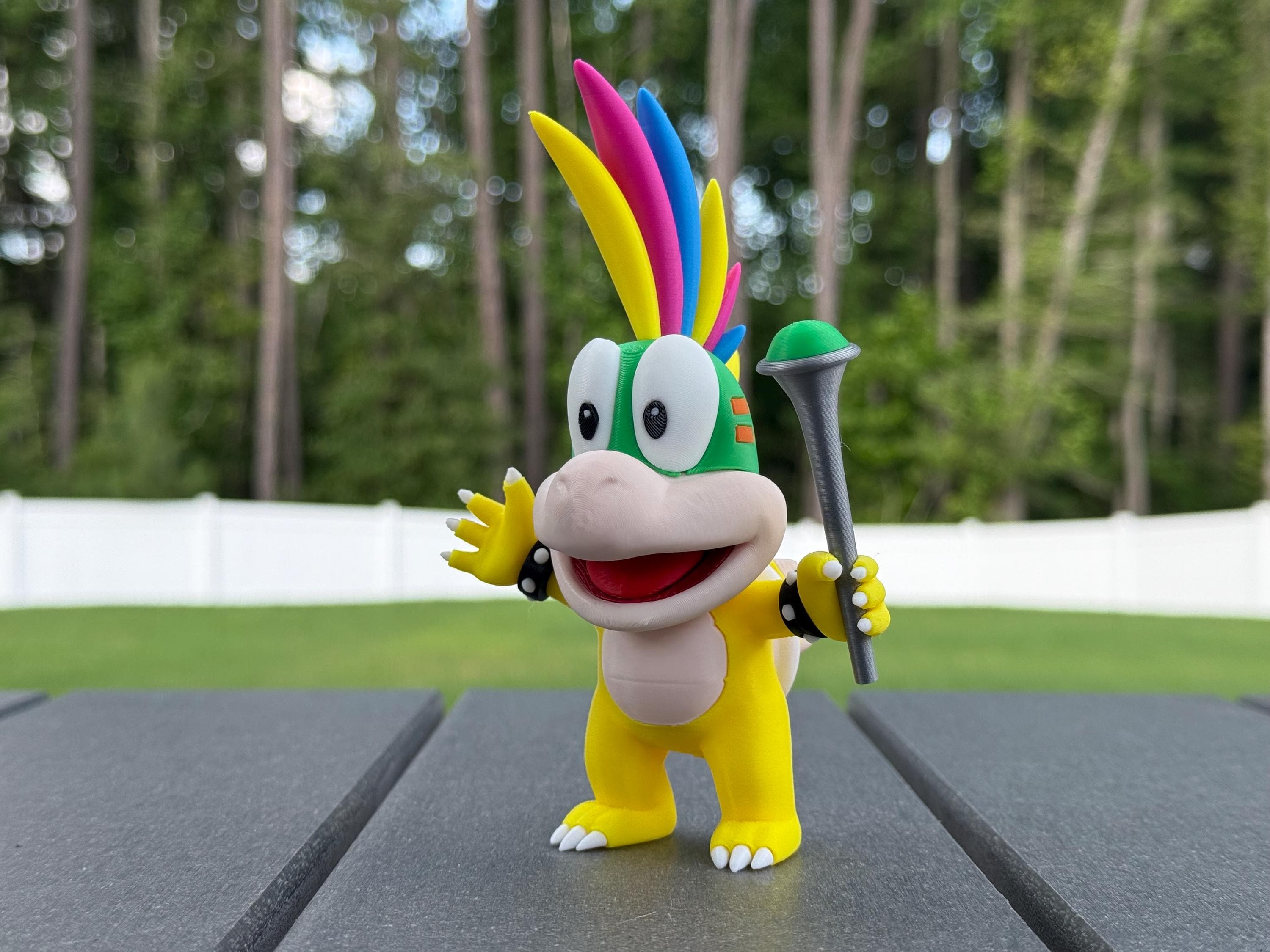 トップス foolish Lemmy3 sizeL ovy kaja Super Mario Lemmy Koopa - Desk Art, Gamer Decor, Retro Collectable