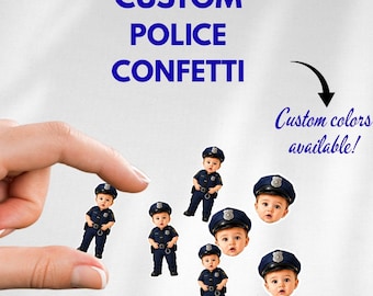 Custom Police Confetti - Personalized Birthday Party Decorations