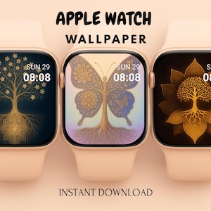 Apple Watch Wallpaper Flora and Animals Mandala, Tree of Life – Spiritual Nature Design for Meditation & Mindfulness