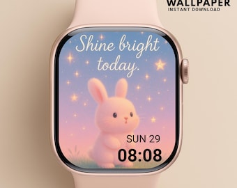 Apple Watch Wallpaper Affirmation | Positive Quotes Kawaii Pastel Lock Screen | Motivational Apple Watch Face | Cute Digital Download