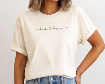 Koszulki Ford Bronco dla kobiet, buty i koszulka Bronco, koszulka Ford Bronco w stylu vintage, Bronco Babe, prezenty dla kierowców Bronco