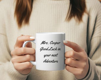 Mug personnalisé pour la retraite d'un enseignant, Mug à café personnalisé pour la retraite, Cadeaux en remerciement pour un enseignant, Cadeaux pour des collègues, Cadeaux pour une tasse pour enseignant