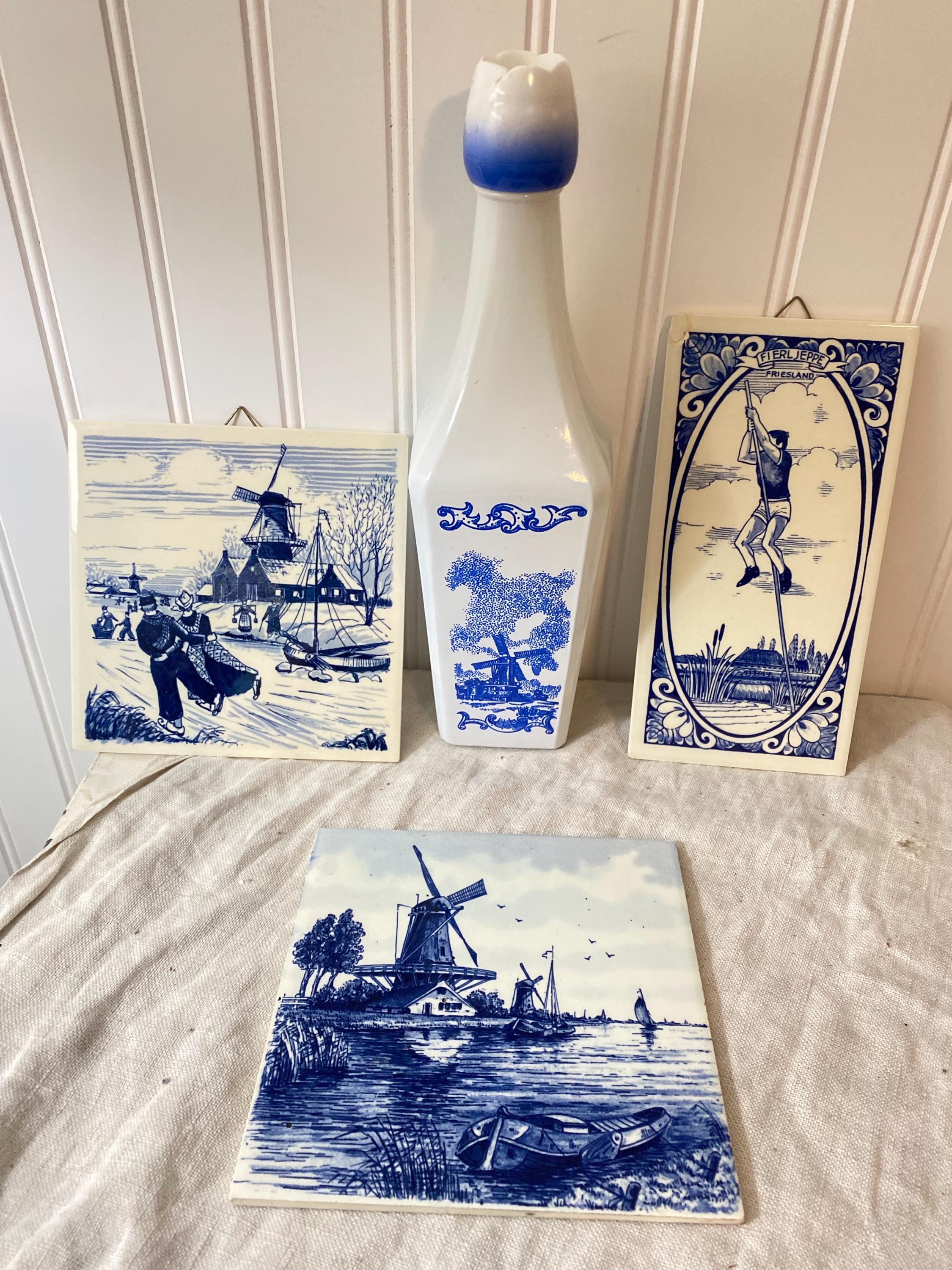 Delft Liquor Bottle - Etsy Canada