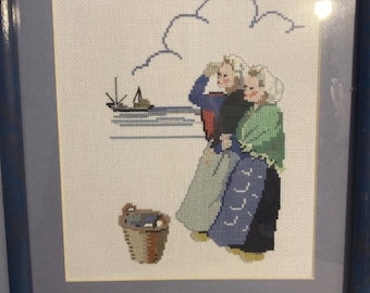 vintage cross stitch 11x14