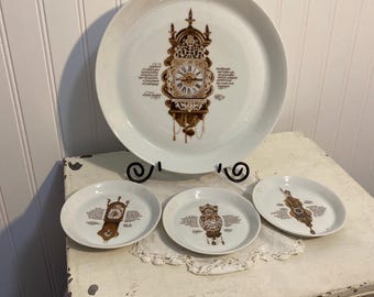 Plato decorativo de porcelana Mitterteich Porzellan y platos del tamaño de una mantequilla