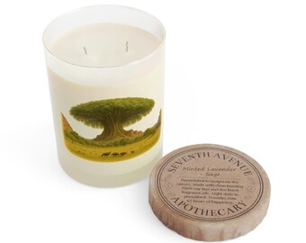 Hand-Poured Soy Candle – White Tea Fig, Lavender Sage, Ocean Mist Moss