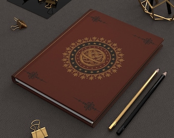 Hardcover Journal Matte Celestial Alchemy Journal  | Spiritual gift, Size 5.75"x8"