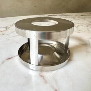Stelton Tekannavärmare, Cylindia-linjen - Rostfritt Stål - Dansk Vintage Design