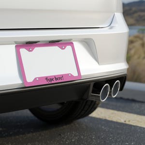 Customizable Metal License Plate Frame for Personalization, Car Accessories, Gift for Car Lovers, Unique License Plate Holder