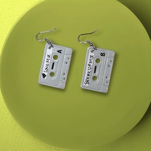 Cassette Tape Earrings - Polymer Clay