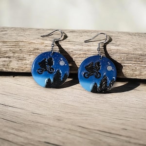E.T. | Dangle Earrings | Polymer Clay