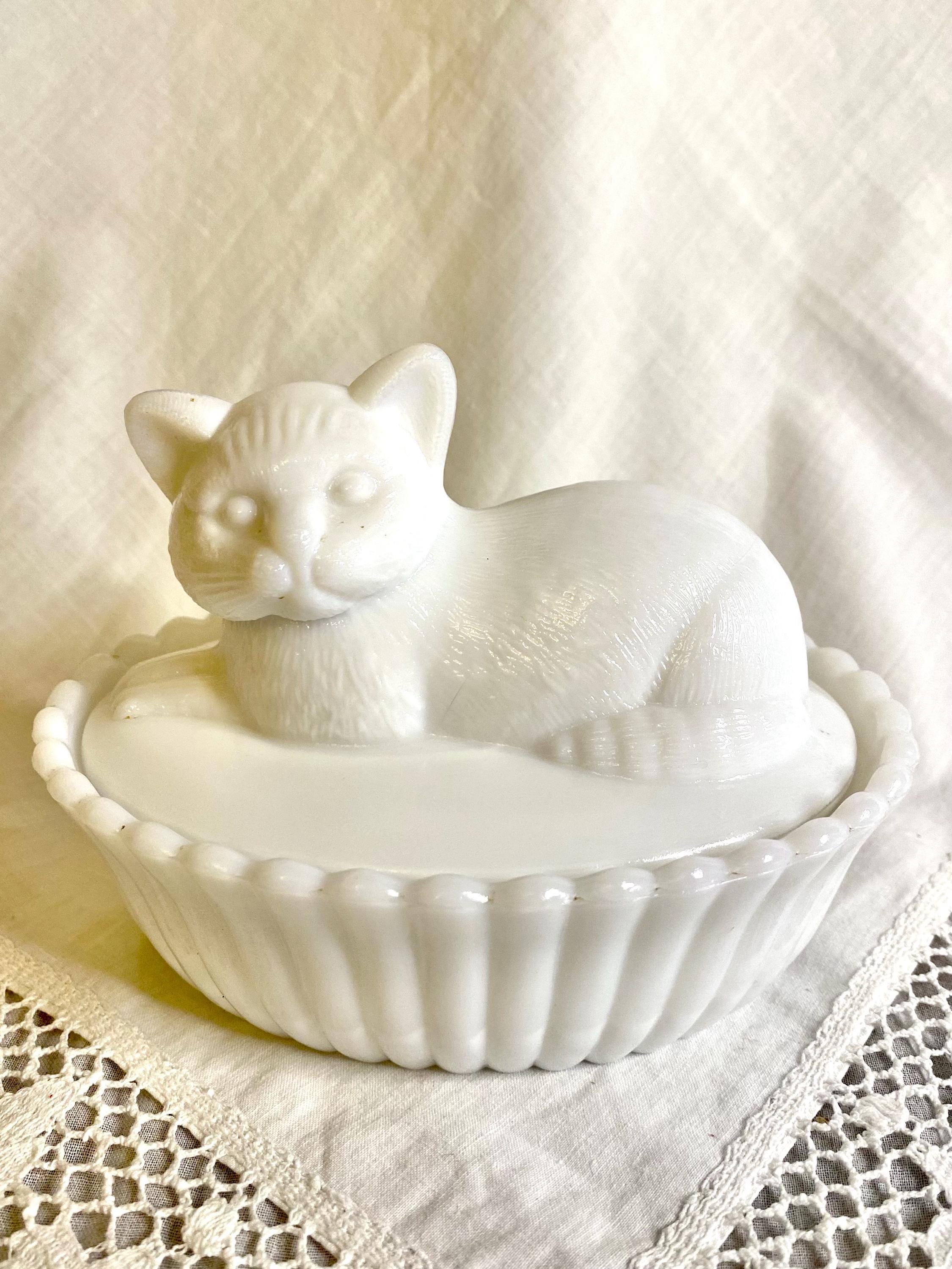Cat on Nest Dish - Etsy