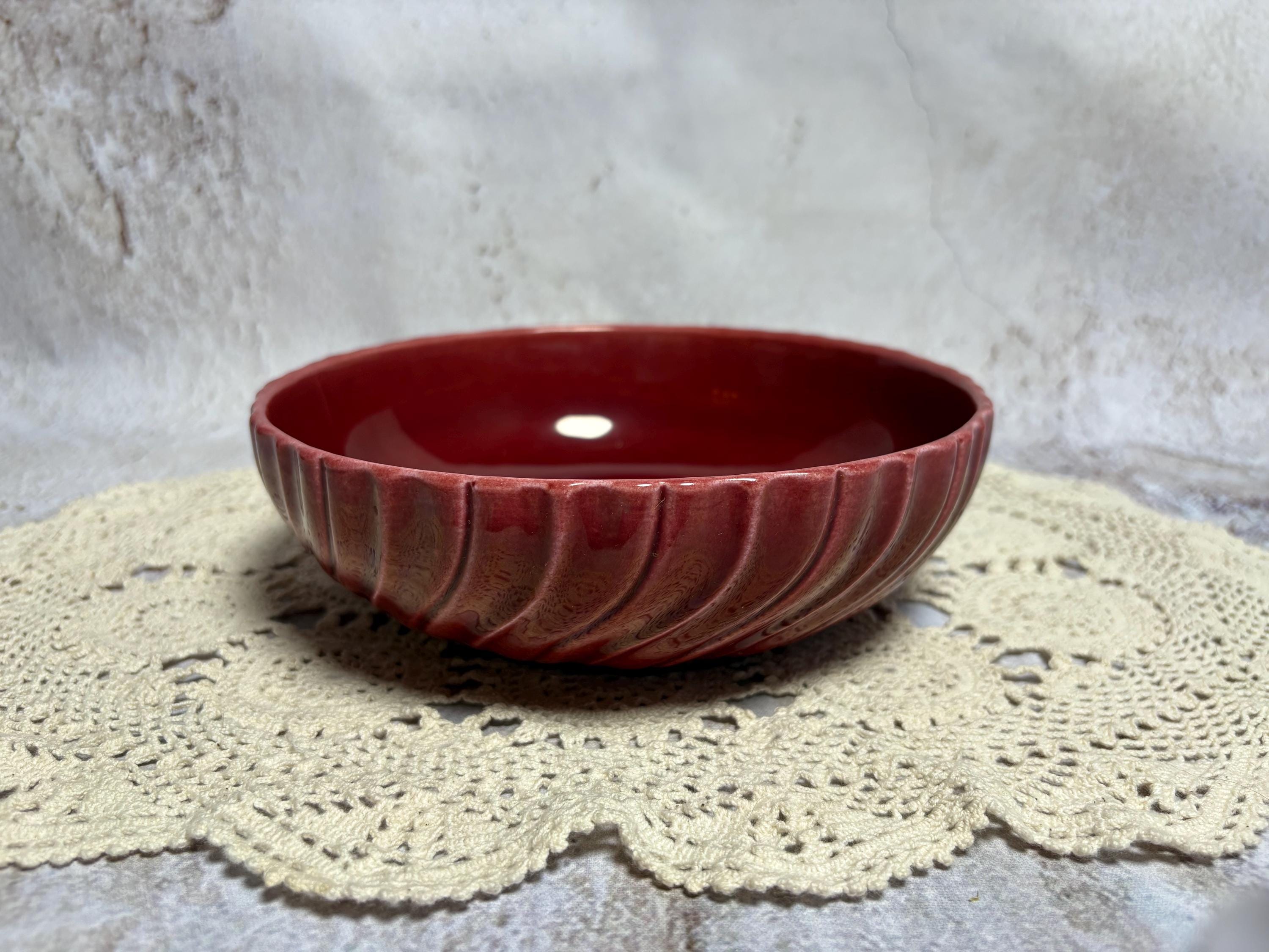 Vintage Gladding Mcbean Red Bowl 7.5 Inch California Pottery - Etsy