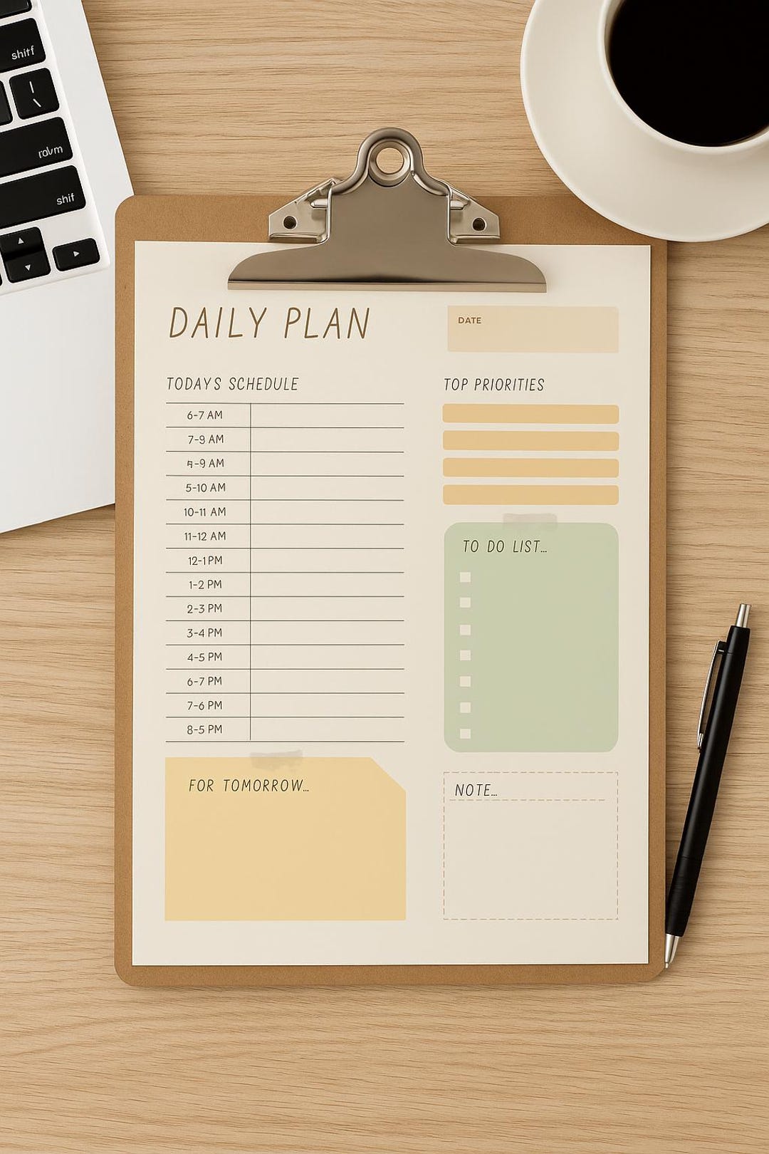 Fall Daily Planner | Hourly Schedule Printable | to Do List & Priority ...