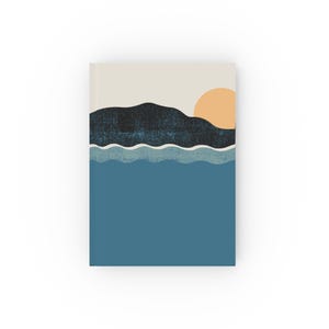 Scenic Ocean Hard Backed Journal - Nature Inspired Notebook for Writing, Sketching, Gift for Writers, Travel Journal