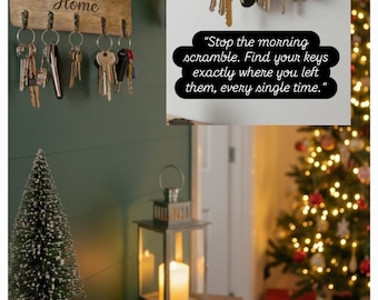 Home Sweet Home key holder, can be personalised.