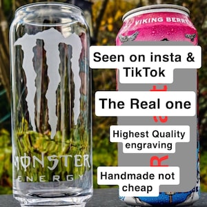 Monster glass cup