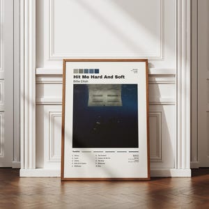 Billie Eilish Hit Me Hard And Soft Album Poster - Printable Wall Art - Digital Download - Music Wall Art - Tracklist Poster