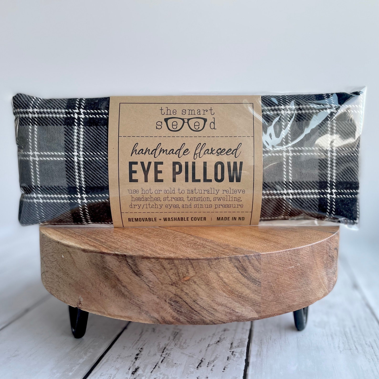 Flax Seed Eye Pillow Washable Cover Sleep Mask Eye Mask Etsy