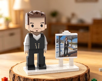 Custom Family Photo Brick Figures, Personalized Couple Keepsake, DIY Brick Figure, Unique Anniversary Birthday Gifts