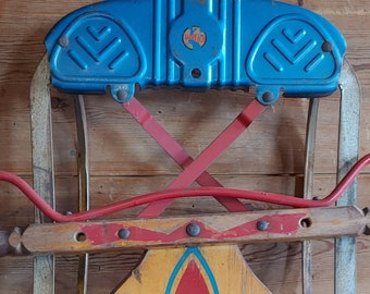 Vintage Sled Original Snow JET No. 040 Racing Sled? 40"L Snow Sport Antique Runner? Sled Very UNIQUE-Hard to find JET Snow Sled