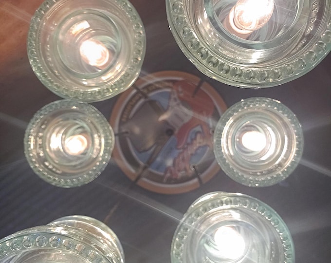 FENDER Guitars & Amplifiers Glass Insulator Ceiling Light Fixture GUITAR Chandelier Musician, Band, Music, Bass Player, Man cave decor