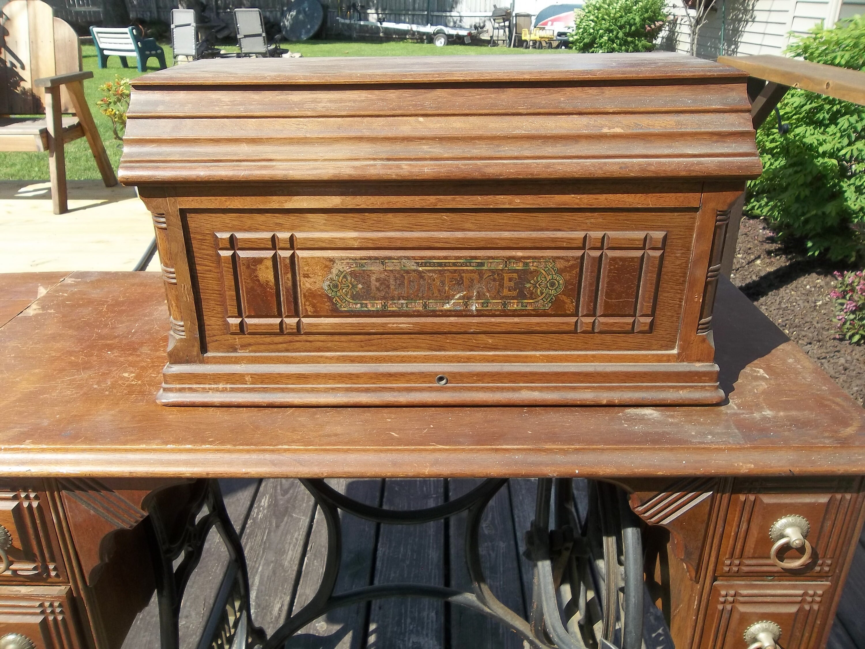 Eldredge B Treadle Sewing Machine 1800's Antique Etsy