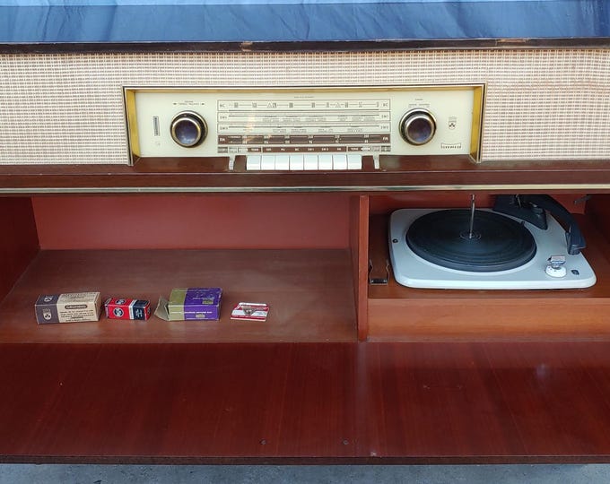 Vintage Grundig Mandello Series Stereo Cabinet Console Grundig MANDELLO U/S Premium Series Mid Century Modern 46.5"L-Seller does NOT SHIP