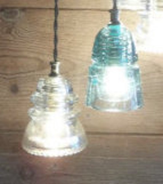Reclaimed Barnwood Ceiling Box Chandelier Glass Insulator Light Fixture FARMHOUSE Barn Wood 6 Small Vintage Glass Insulator Pendant Lights
