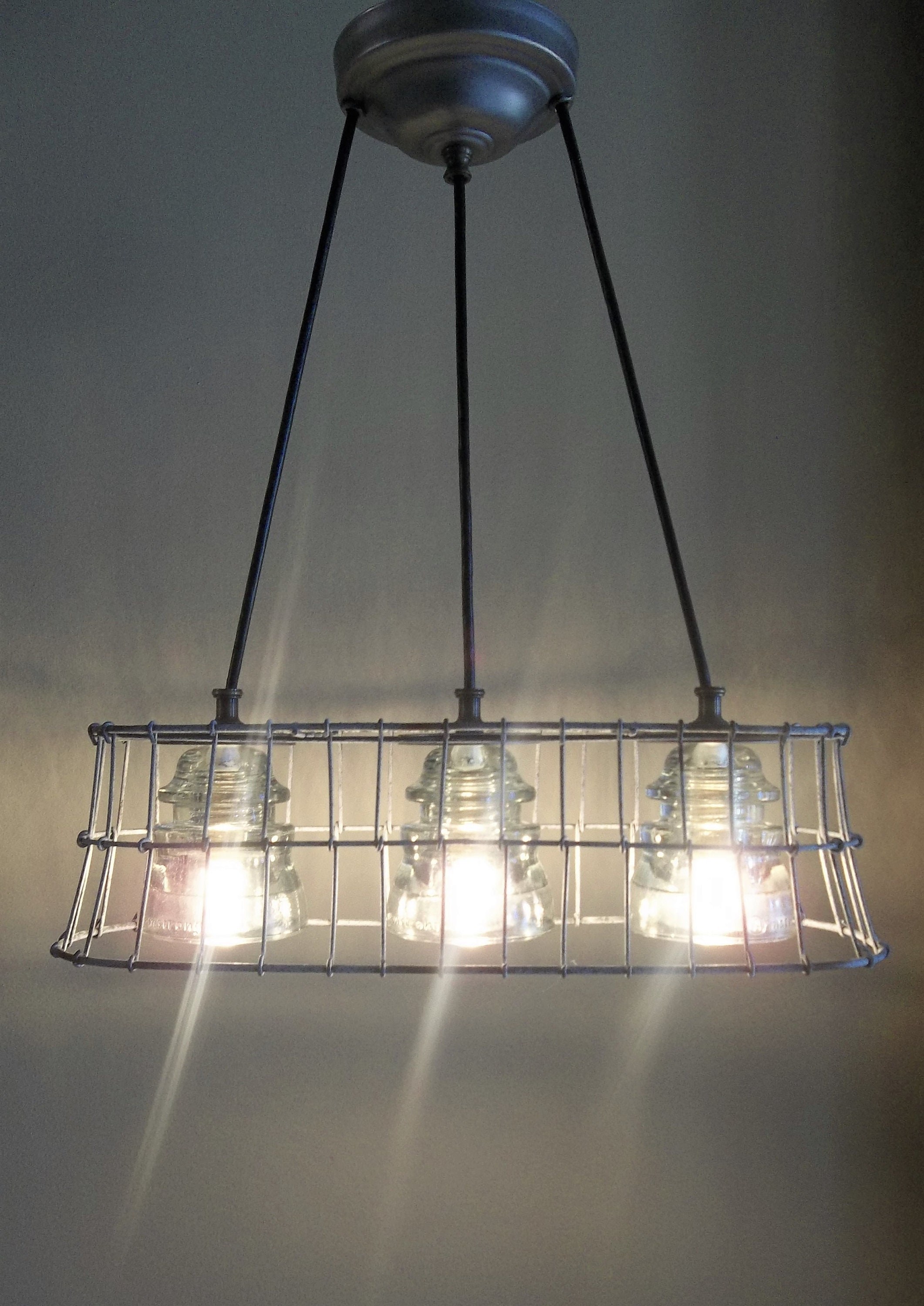 Country Farmhouse Chandelier Basket Ceiling Light Fixture Etsy