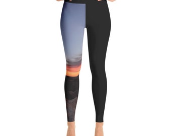 Sunset Over the Badlands Leggings