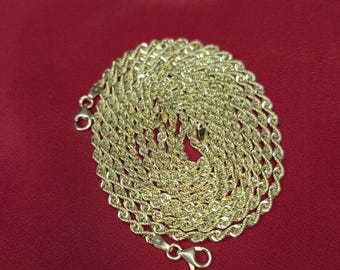 Catena maglia corda in oro bianco – Il Bello Del Lusso