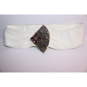 80s White Belt - Etsy display picture 2