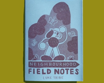 Neighbourhood Field Notes risograph zine! - a guide for getting off your phone and enjoying nature