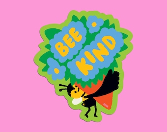 Bee Kind vinyl sticker