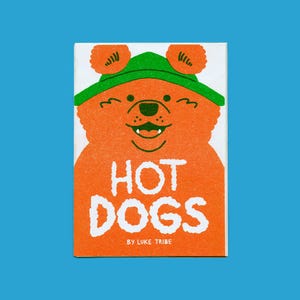 Hot Dogs foldy riso zine