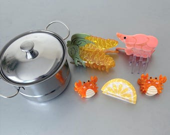 Seafood Boil Hair Claw Set