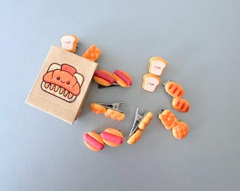 Bread Box Bites – Mini Kawaii Bakery Hair Clips
