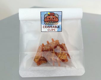 Croissant Hair Clip Set