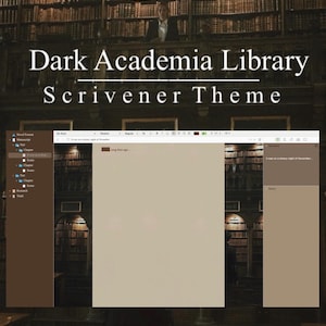 Dark Academia Scrivener Theme