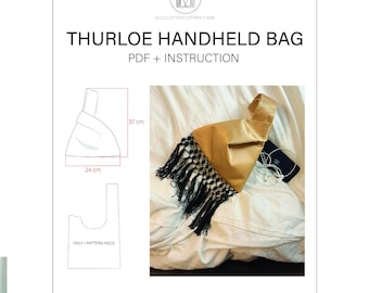 Patrón PDF para bolso de mano Thurloe (tamaño A4/Carta)