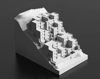 Rokko Housing Cement Model – Tadao Ando Inspired Desk Decor - Etsy