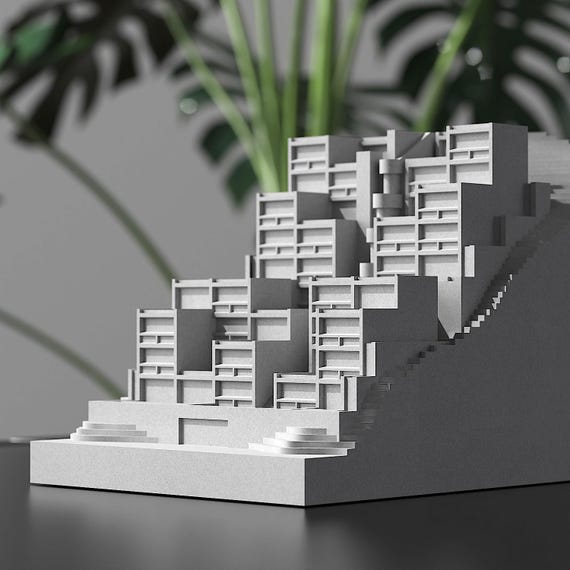 Rokko Housing Cement Model – Tadao Ando Inspired Desk Decor - Etsy