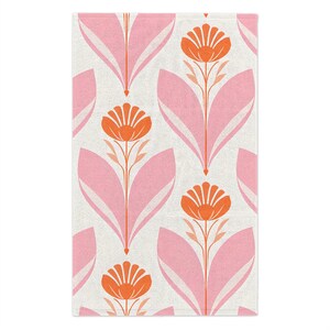Floral Kundgebung Handtuch, Frühling Fitness Handtuch, Dekoratives Handtuch, Geschenk für Blumen Liebhaber, Strandtuch