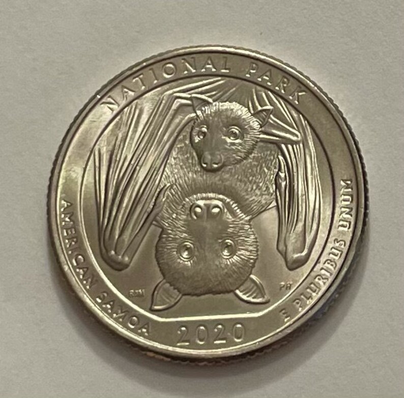 2020 Bat Quarter From Philadelphia Mint P Highly Collectible Etsy