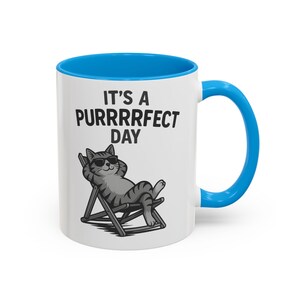 Cat Mug, Colorful Coffee Cup, Animal Lover Gift, Kitty Tea Mug, Funny Pet Lover Cup, Cute Kitten Present