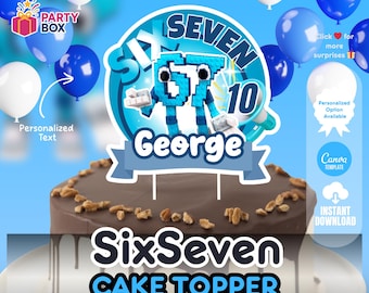 Steal a Brainrot Cake Topper | Roblox Gamer Birthday Decor (Digital Download)