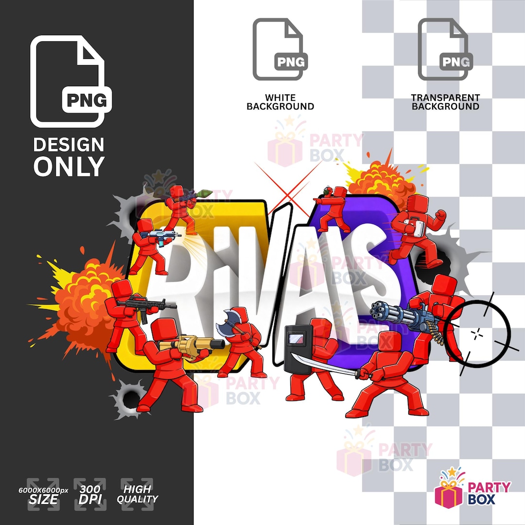 Rivals Sticker Bundle Roblox Rivals 3 PNG | Sublimation | Sticker Print | Instant ...